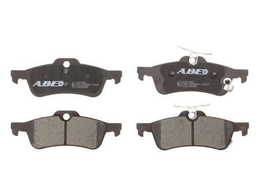 Remblokken set Achter , past: DAIHATSU CHARADE VIII  HONDA CIVIC IX  TOYOTA YARIS, YARIS / VIOS 1.0-2.2D 01.05-