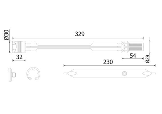 Droger voor airconditioning (diameter: 29mm, hoogte: 329mm) past: MERCEDES ATEGO, ATEGO 2, ATEGO 3, ECONIC 2 M936.991-OM936.974 01.98-