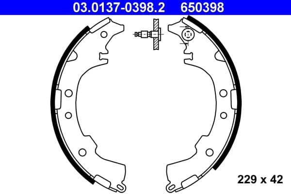 Brake shoe set