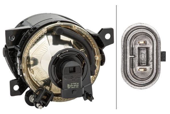 Mistlamp Voor Rechts (HB4) past: SEAT MII  SKODA CITIGO  VW AMAROK 2H, GOLF V, JETTA III, SCIROCCO III, UP 10.03-