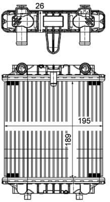Motorradiator past: AUDI A6 ALLROAD C7, A6 C7, A7 2.8-4.0 10.10-09.18