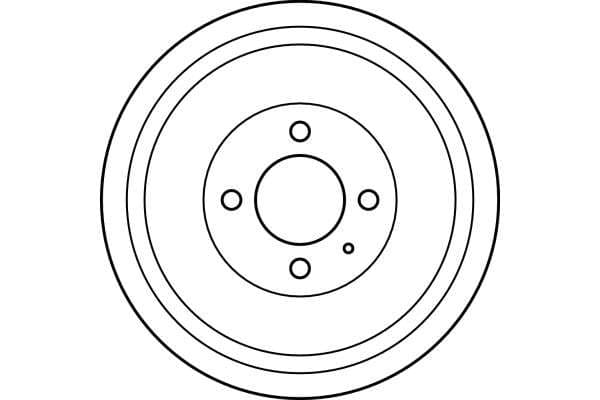 Brake drum Achter past: SEAT INCA  VW CADDY II 1.4-1.9D 11.95-01.04