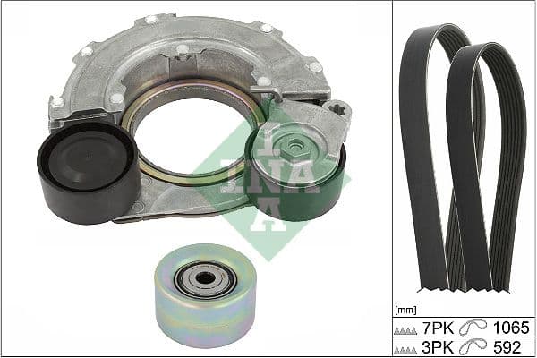 Multi-V-riemset met spanner past: HYUNDAI BAYON, I20 III, I30, KONA  KIA CEED, RIO IV, STONIC, XCEED 1.0H 03.20-