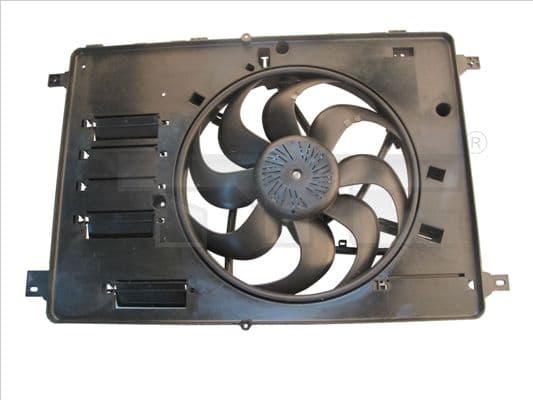 Radiatorventilator (met huisvesting) past: VOLVO S60 II, S80 II, V60 I, V70 III, XC60 I, XC70 II  FORD GALAXY II, GALAXY MK II, KUGA I, MONDEO IV, S-MAX 1.6-3.2ALK 03.06-12.18