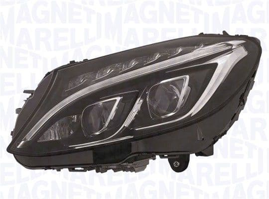 Koplamp Rechts (LED, elektrisch, met gloeilamp) past: MERCEDES C-KLASA W205 12.13-12.18