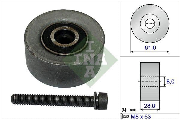 Deflection/Guide Pulley, timing belt