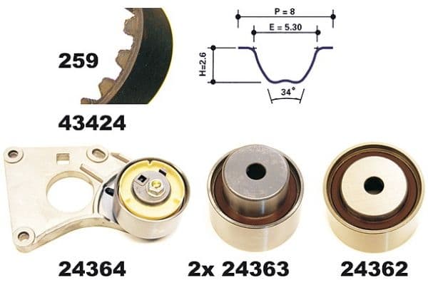 Uitlaatsysteem achterste geluiddemper past: CITROEN C4, C4 I  PEUGEOT 307, 308, 308 I 2.0/2.0ALK 11.04-12.14