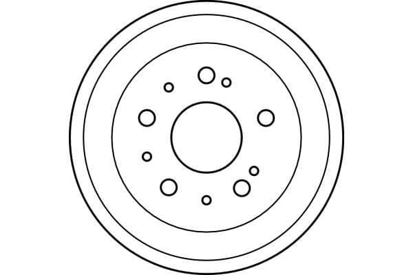 Brake drum Achter past: CITROEN JUMPER I, JUMPER II  FIAT DUCATO  PEUGEOT BOXER 2.0-2.8D 02.94-06.06