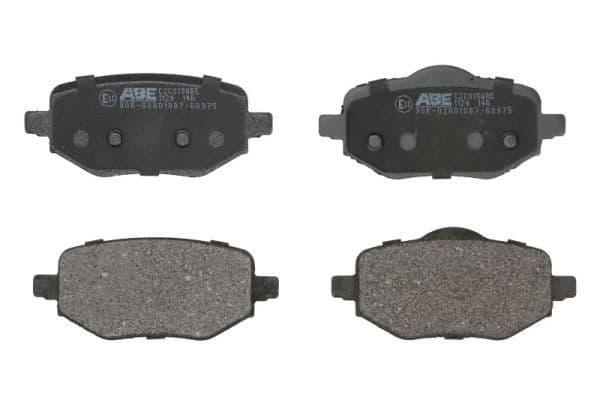 Remblokken set Achter , past: DS DS 3 / DS 3  CITROEN C4 III, C4 X  OPEL CORSA F, MOKKA  PEUGEOT 2008 II, 208 II 1.2-Electric 05.19-