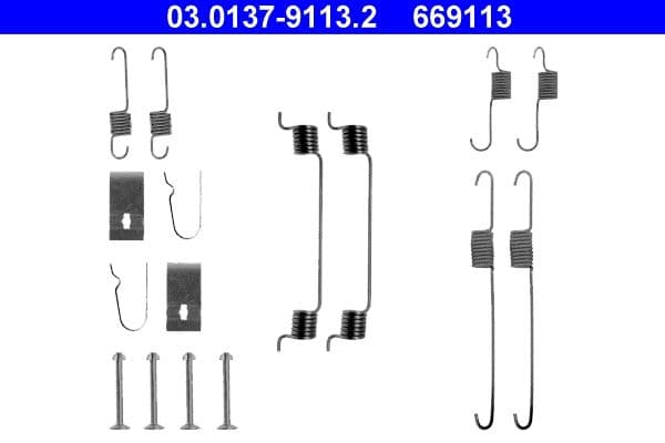 Accessory Kit, brake shoes