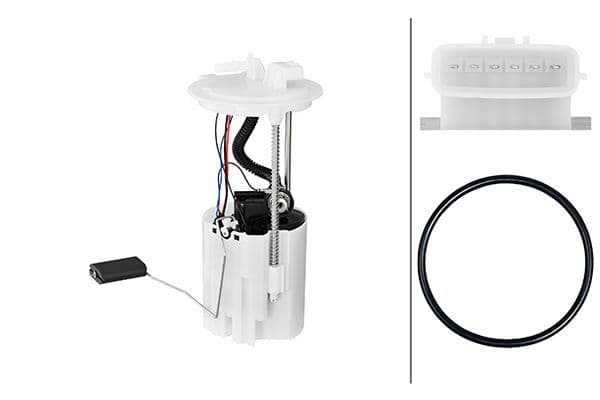 Elektrische brandstofpomp (module) past: NISSAN QASHQAI II  RENAULT KADJAR 1.2 11.13-