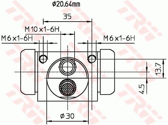 Remcilinder Achter Links/Rechts past: FORD TOURNEO CONNECT, TRANSIT CONNECT, TRANSIT CONNECT V408 1.6D-1.8LPG 06.02-