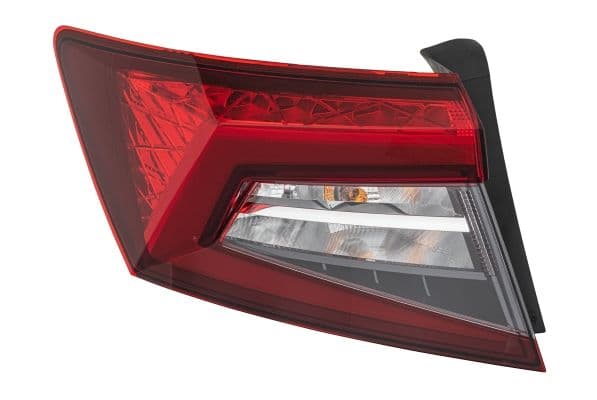 Achterlicht Links (extern, LED/W16W, anti-fog licht, achteruitrijlicht) past: SKODA KAROQ 11.17-11.21