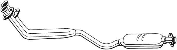 Uitlaatsysteem voorste demper past: MERCEDES 190 (W201) 1.8/2.0/2.3 10.82-08.93