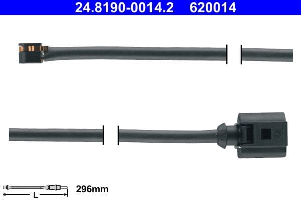 Sensor remblokslijtage Voor past: PORSCHE CAYENNE, PANAMERA  VW TOUAREG 3.0-4.8 01.10-12.18