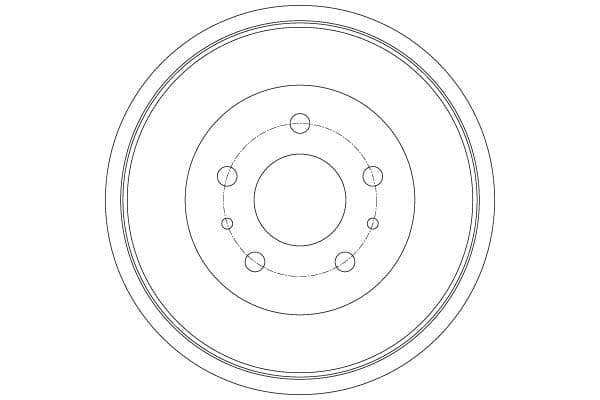 Brake drum Achter past: FORD B-MAX, FOCUS III 1.0-2.0D 07.10-