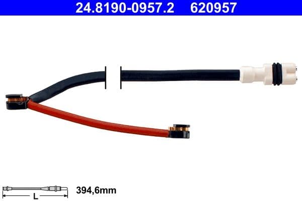 Warning Contact, brake pad wear