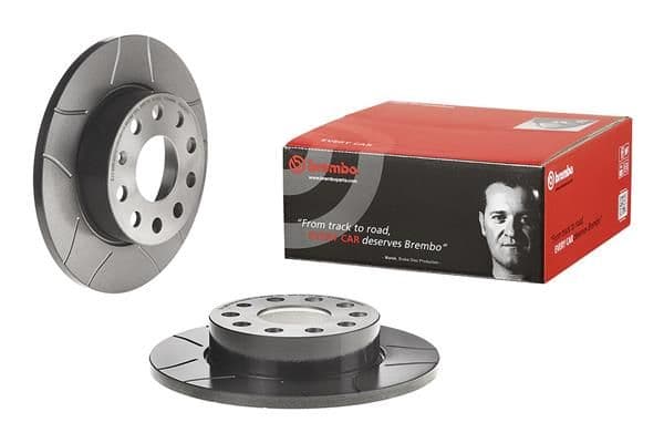 Brake disc Achter Links/Rechts past: AUDI A3  SEAT ALTEA, ALTEA XL, TOLEDO III  SKODA OCTAVIA I, OCTAVIA II, SUPERB II  VW CADDY, CADDY III, GOLF PLUS V, GOLF V, GOLF VI 1.2-3.2 02.98-08.20