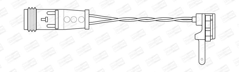 Warning Contact, brake pad wear