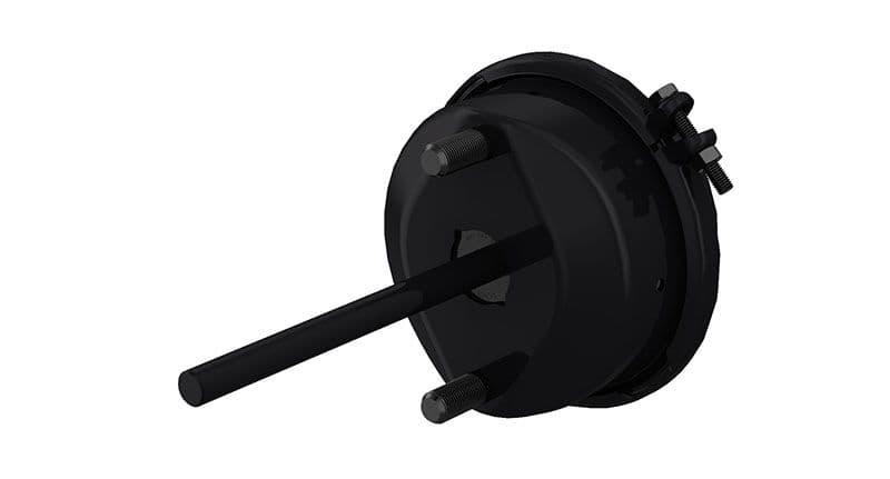 Brake servo-motor Achter Links/Rechts (20, beroerte: 75mm, M16x1,5mm, 186, trommel) past: DAF F 1900, F 2500  MERCEDES MK, NG, SK  RVI KERAX, PREMIUM 08.73-