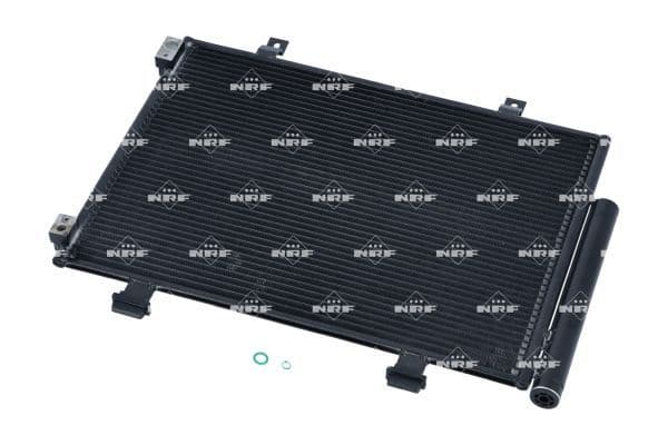 A/C condensator (met droger) past: SUZUKI SWIFT IV 1.2/1.3D/1.6 10.10-