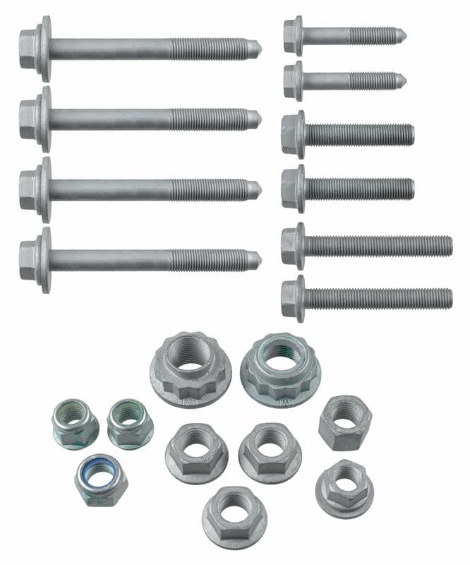 Bevestigingselementen voor ophanging Voor Links/Rechts past: VW CALIFORNIA T5 CAMPER, MULTIVAN T5, MULTIVAN T6, TRANSPORTER T5, TRANSPORTER T6, TRANSPORTER T6 / CARAVELLE T6 1.9D-3.2 04.03-08.24