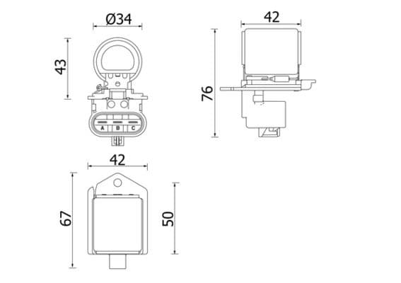 Weerstand koelventilator past: OPEL CORSA D 1.4/1.4LPG 07.06-08.14