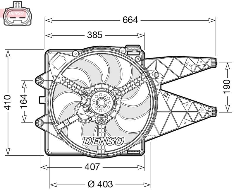 Radiatorventilator (met huisvesting) past: FIAT BRAVO, BRAVO II  LANCIA DELTA III 1.4-2.0D 11.06-12.14