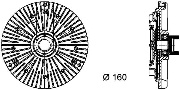 Ventilatorkoppeling past: BMW 3 (E36), 3 (E46), 5 (E34), 5 (E39), 7 (E38), X5 (E53), Z3 (E36) 2.0-3.2 06.87-12.07