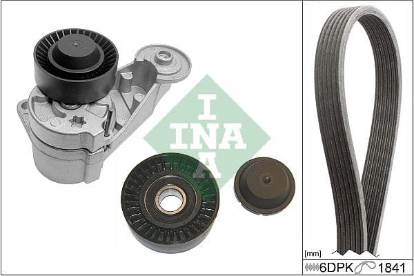 V-snaren set (met rollen) past: VOLVO S60 I, V70 II, XC70 I 2.4D 01.01-04.10