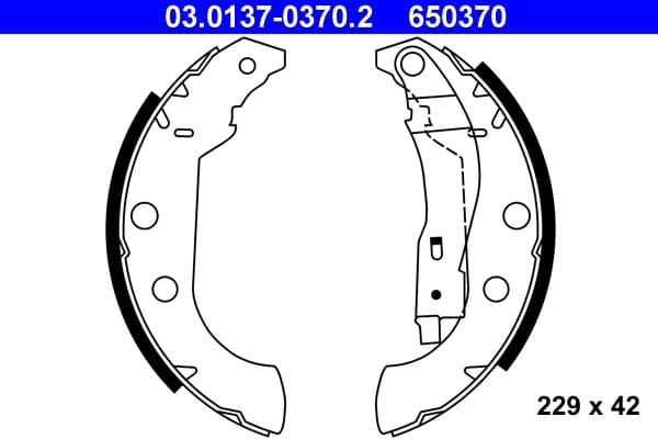 Brake shoe set