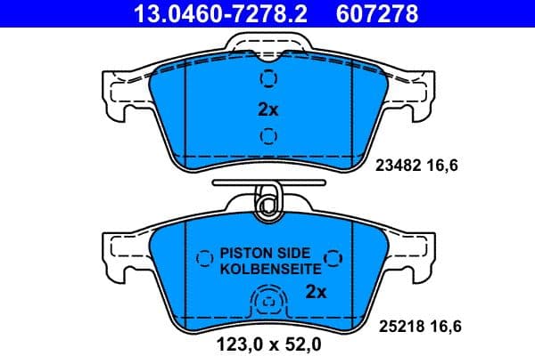 Remblokken set Achter , past: FORD FOCUS IV, KUGA III  NISSAN PRIMERA  PEUGEOT 508, 508 I 1.5-2.2D 12.01-