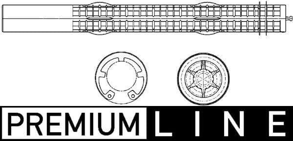 Droger voor airconditioning past: SMART FORTWO 0.8D/1.0/Electric 01.07-