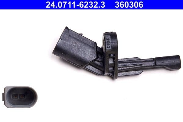 ABS-sensor Achter Rechts past: AUDI A3, Q3, TT  SEAT ALHAMBRA, ALTEA, ALTEA XL, LEON, TOLEDO III  SKODA OCTAVIA II, SUPERB II, YETI  VW BEETLE, EOS, GOLF IV, GOLF PLUS 1.2-Electric 02.03-