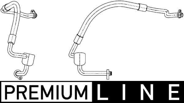 Airco slang/pijp (van verdamper tot aircocompressor) past: FORD MONDEO IV 2.0D 03.07-01.15