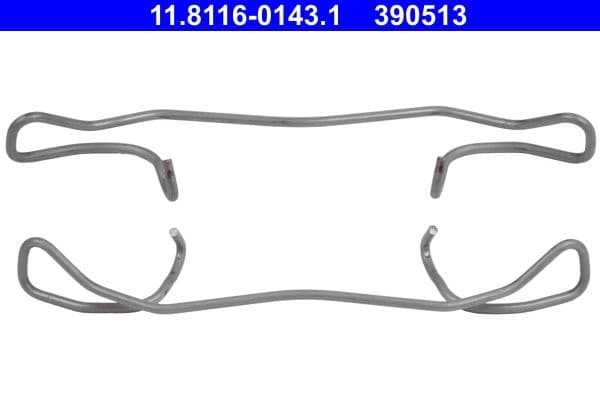 Remblok montagekit achter (1 stuk) past: AUDI 100 C4, A3, A4 B5, A4 B6, A4 B7, A6 C4, A6 C5, TT  FORD GALAXY I, MONDEO I, MONDEO II, SCORPIO II  JAGUAR XK 8  PEUGEOT 605  SAAB 9-5 1.2-4.0 08.89-