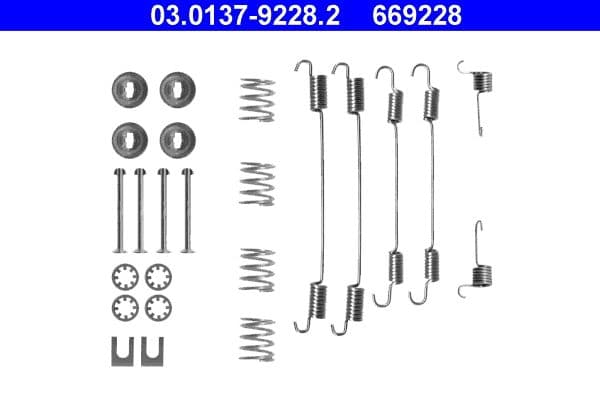 Accessory Kit, brake shoes