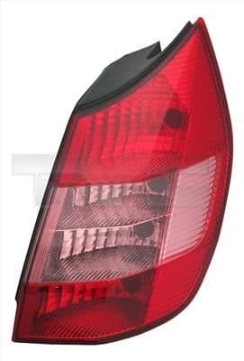 Achterlicht Links (P21/5W/P21W, kleur indicator red, kleur van het glas red) past: RENAULT GRAND SCENIC II Ph I, SCENIC II Ph I 06.03-10.06