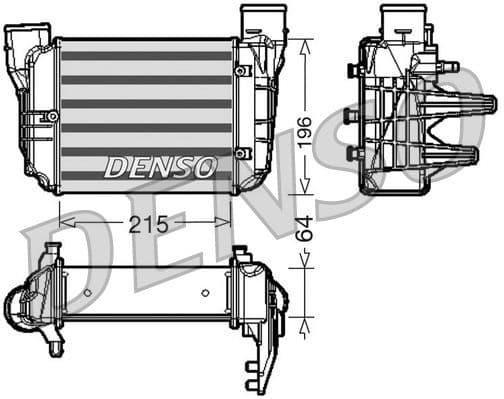 Toevoerluchtkoeler past: AUDI A4 B6, A4 B7  SEAT EXEO, EXEO ST 1.8 11.00-05.10