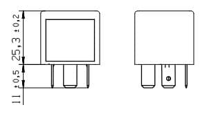 GP relais (12V, 30A, aantal verbindingen: 5) past: MERCEDES A (W169), A (W176), B SPORTS TOURER (W245), B SPORTS TOURER (W246, W242), C (CL203), C T-MODEL (S202), C T-MODEL (S203), C (W202) 08.73-