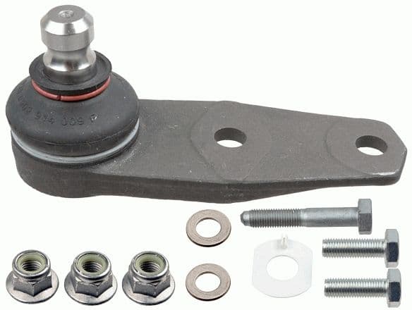 Kogelgewricht van de as Links/Rechts (bodem voor) (diameter kegel 16mm, met extra materialen) past: DACIA SOLENZA  NISSAN KUBISTAR  RENAULT 11, 19 I, 19 I CHAMADE, 19 II 1.0-Electric 09.81-