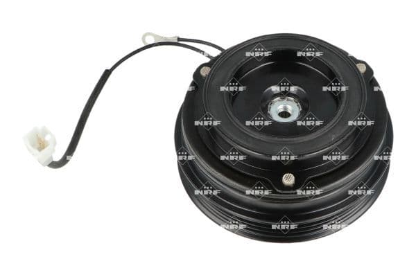 Airco compressor koppeling compleet (GENUINE DENSO 10PA17C 24V 4PK 120mm) past: IVECO EUROSTAR, EUROTECH MH, EUROTECH MP, EUROTRAKKER, STRALIS I, STRALIS II, TRAKKER I 10.3D/12.9D/7.8D 01.93-