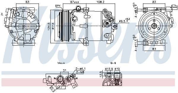 Airconditioning compressor past: HYUNDAI ELANTRA V 1.8 09.10-12.16