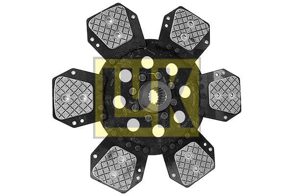 Koppelingsplaat/plaat keramiek (310mm  aantal peddels: 6) past: ZETOR 3320, 3320 R, 3340, 4320, 4340, 5011, 5211, 5213, 5243, 5245, 5320, 5340, 5340 HORAL, 5511, 5545, 5611, 5645, 5647, 5711