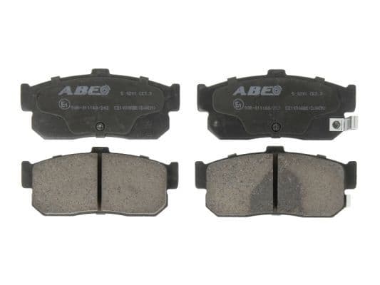 Remblokken set Achter , past: INFINITI G20, I30  NISSAN 100NX, 240SX, ALMERA I, ALTIMA, AVENIR, CEDRIC, CEFIRO III, MAXIMA / MAXIMA QX IV, MAXIMA / MAXIMA QX V, MURANO II 1.4-3.5 10.83-