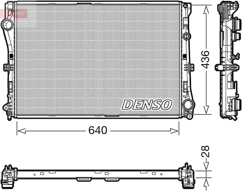 Motorradiator (automatisch) past: MERCEDES C (A205), C (C205), C T-MODEL (S205), C (W205), CLS (C257), E (A238), E ALL-TERRAIN (S213), E (C238), E T-MODEL (S213), E (W213), GLC (C253) 1.6-3.0 12.13-