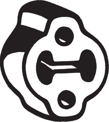 Uitlaatsysteem hanger past: MAZDA B-SERIE, E  NISSAN MICRA I, NV200, NV200 / EVALIA, PRIMERA, SERENA, VANETTE CARGO  TOYOTA COROLLA  VW SHARAN 1.0-2.3D 12.82-