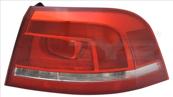 Achterlicht Links (extern, P21W/W16W, kleur van het glas red) past: VW PASSAT B7 Stationwagon 08.10-12.14