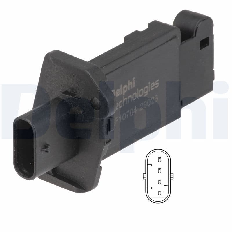 Luchtstroommeter (4 pin, patroon) past: SUZUKI IGNIS III, SWIFT V 1.2/1.2H 02.16-