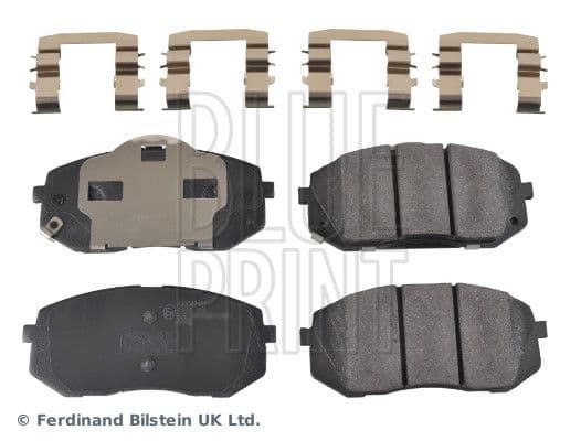 Remblokken set Voor , past: HYUNDAI I40 I, I40 I CW, IX35, SONATA VII, TUCSON  KIA CADENZA I, CARENS III, OPTIMA, PROCEED, SOUL II, SPORTAGE II, SPORTAGE III, SPORTAGE IV 1.6-Electric 09.04-